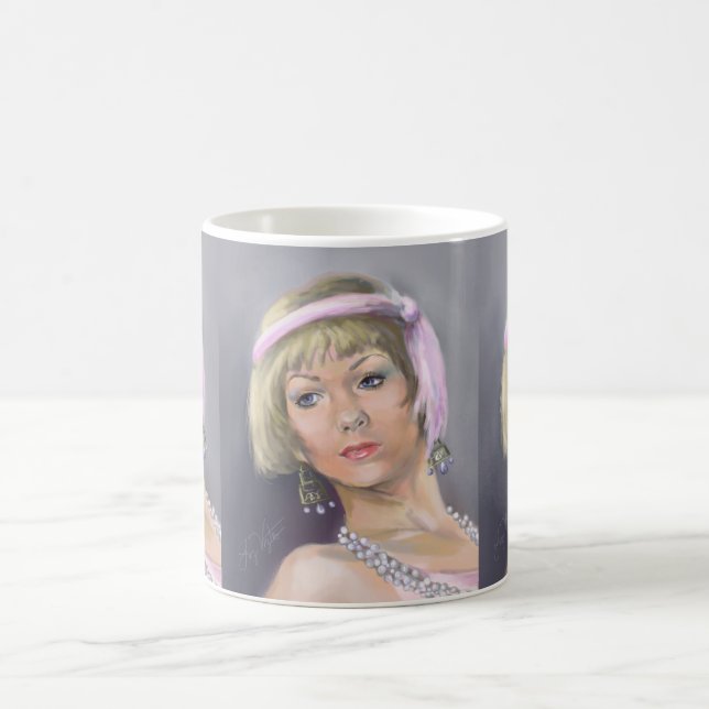 Caneca De Café Pasta de Retrato da Pulverização em Springtime (Centro)
