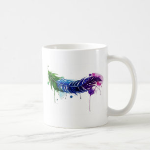 Caneca De Café Pasta Pintada por Aquarela