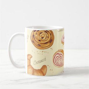 Caneca De Café Pastas Assortadas: Padrão Sem Olhos Torrente.