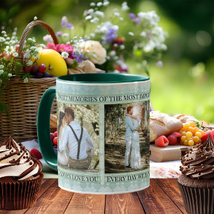Caneca De Café Pastel Blue Green Weding Foto Keepsasaame Mug