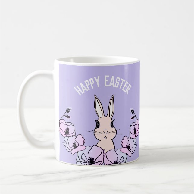 Caneca De Café Pastel Bunny Magnolia Páscoa Flor (Esquerda)