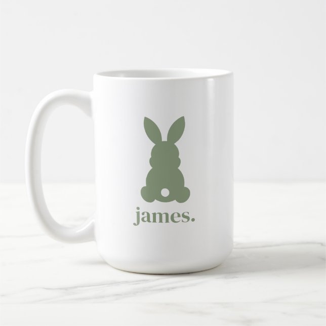 Caneca De Café Pastel Cute Easter Bunny (Esquerda)