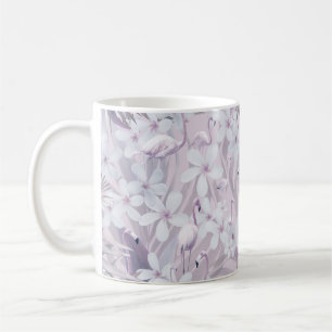 Caneca De Café Pastel Flamingo Jungle Love 4 #art #tropical