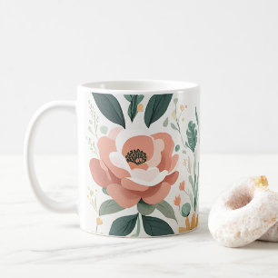 Caneca De Café Pastel Floral Fiesta