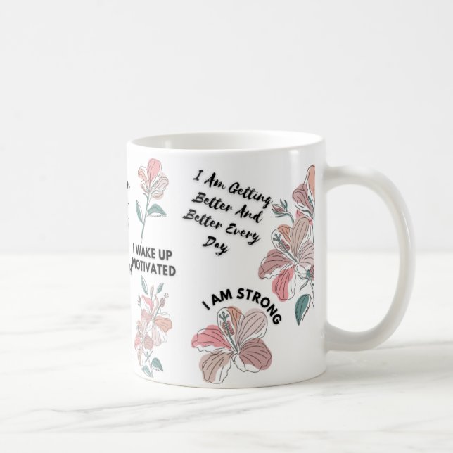 Caneca De Café Pastel Flowers Self Love (Direita)