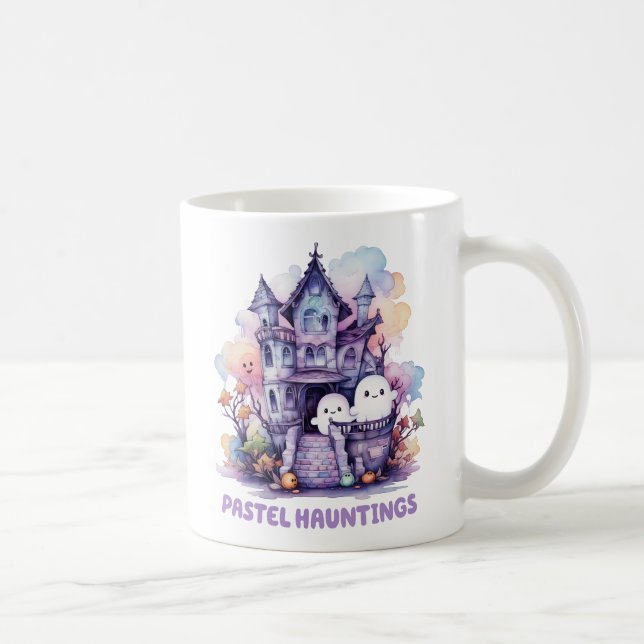 Caneca De Café Pastel Haunings (Direita)