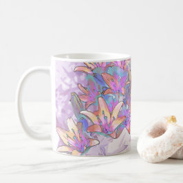 Caneca De Café Pastel Lily Love