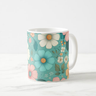 Caneca De Café Pastel Petals