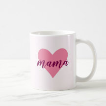 Pastel Pink Mama Mug - Doce presente de Dia de as 
