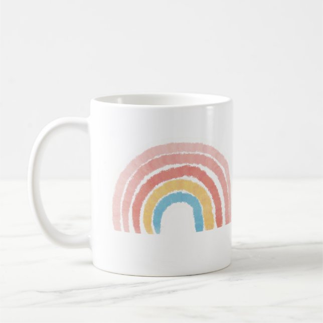 Caneca De Café Pastel Rainbow (Esquerda)