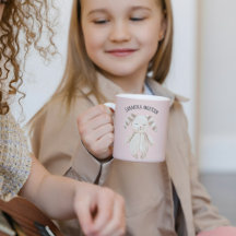 Pastel Rosa Coelhinho Cor-de-Rosa Moderno com Nome