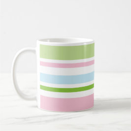 Caneca De Café Pastel Stripe Mug