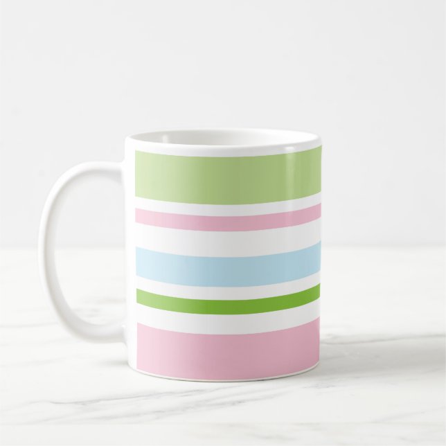 Caneca De Café Pastel Stripe Mug (Esquerda)