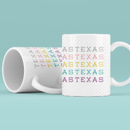 Caneca De Café Pastel Texas, Texas