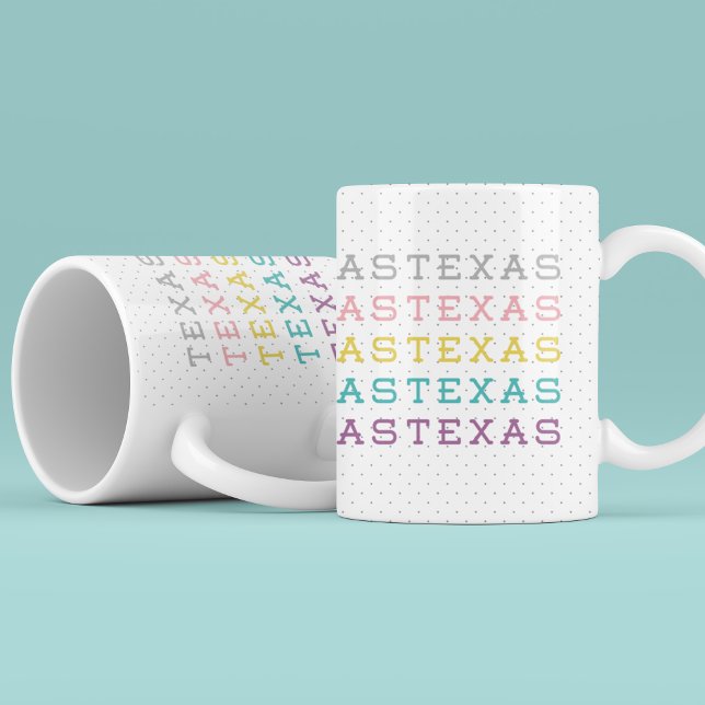 Caneca De Café Pastel Texas, Texas (Criador carregado)