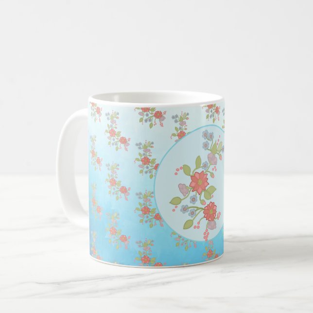 Caneca De Café pastellblumen (Frente Esquerda)