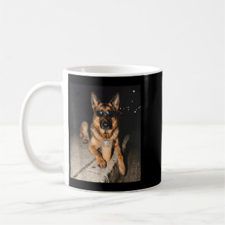 Caneca De Café Pastor Alemão Bebendo Café Gelado Meme de Animal
