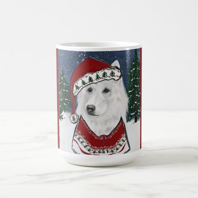 Caneca De Café Pastor Alemão Branco (Centro)