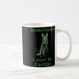 Caneca De Café Pastor Alemão Fart Cachorro Engraçado Às Vezes Eu