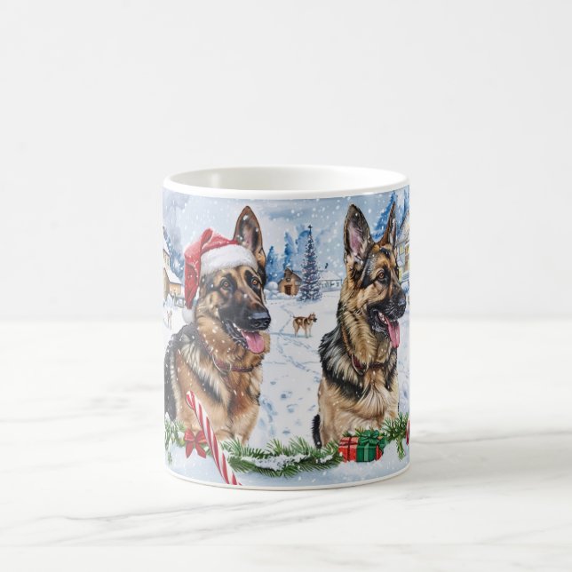 Caneca De Café Pastor Alemão Natal (Centro)