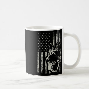 Caneca De Café Pastor Alemão Patriótico Bandeira Americana 4 De J