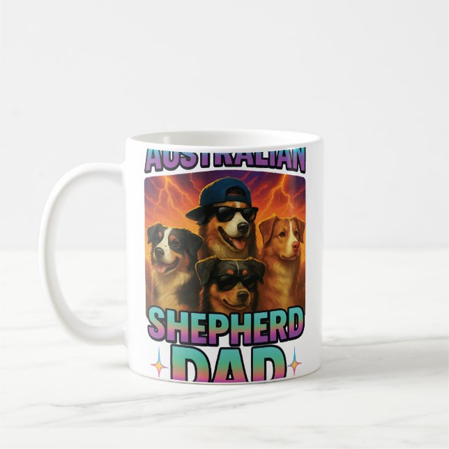 Caneca De Café Pastor Australiano (Esquerda)