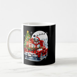 Caneca De Café Pastor Australiano de Natal em Caminhonete