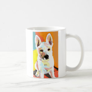 Caneca De Café Pastor branco Puppy Mug