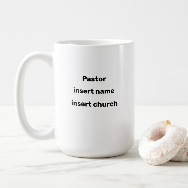 Caneca De Café Pastor Café Mug (Com Donut)