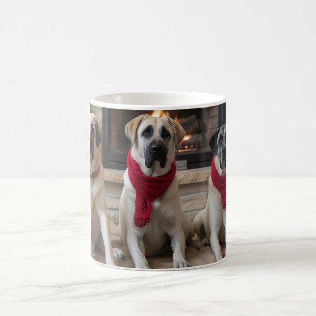 Caneca De Café Pastor da Anatólia junto à Lareira Natal (Centro)