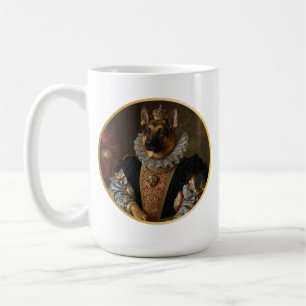 Caneca De Café Pastora Alemã Rainha Renascentista