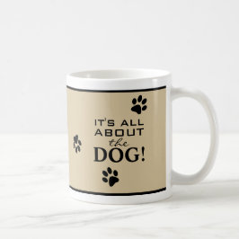 Caneca De Café Pata Cachorra Cachorra Imprime Tipografia Engraçad