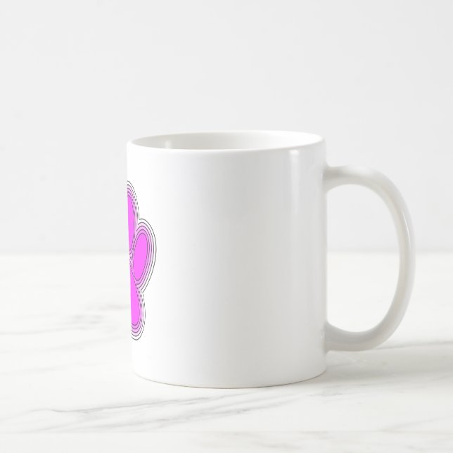 Caneca De Café Pata De Cachorro A Rosa Com Descrições (Direita)