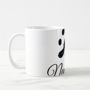 Caneca De Café Pata de cão e animal preto acrescentar nome texto 