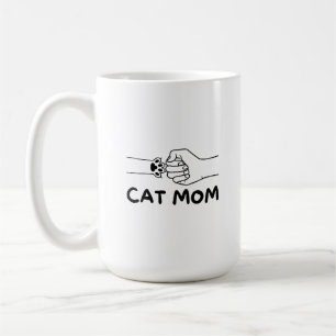 Caneca De Café Pata de gato e impressão para as mulheres