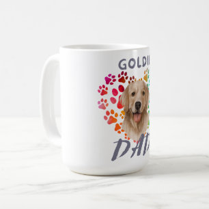 Caneca De Café Pata fofa Coração dourado Cachorro Filhote Animal
