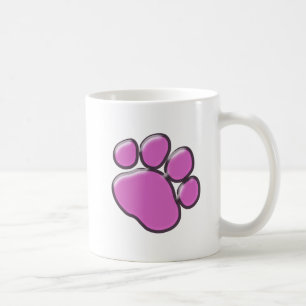 Caneca De Café Pata Rosa, Pata Canina, Pata Animal, Pata De Pata