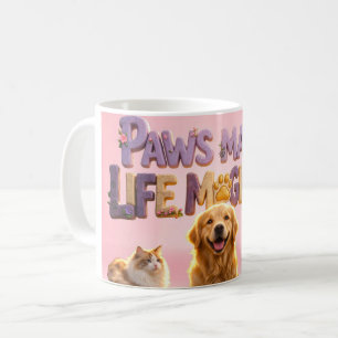 Caneca De Café Patas, Amante de Cachorro Gato Filhote Pet Fofo 
