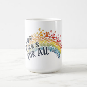Caneca De Café Patas para Todos – Unidade da Pegada de Pata Arco-