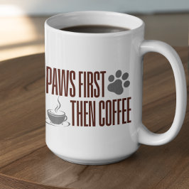 Caneca De Café Patas Personalizáveis Primeiro, Café Depois