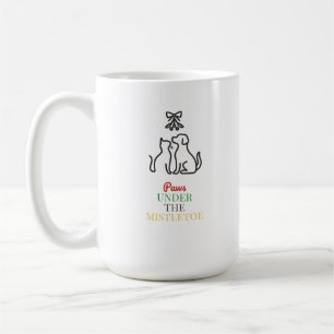 Caneca De Café Patas sob o visco – Natal fofo