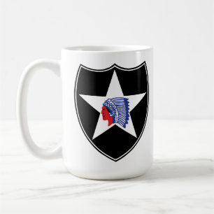 Caneca De Café Patch da Divisão de Infantaria do segundo Estados