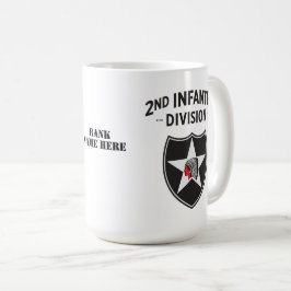 Caneca De Café Patch da Divisão de Infantaria do segundo - Person