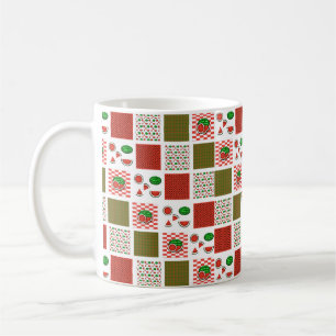 Caneca De Café Patchwork de melancia