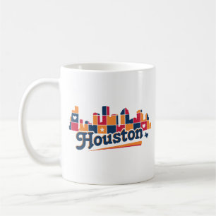 Caneca De Café Patchwork do Skyline Houston