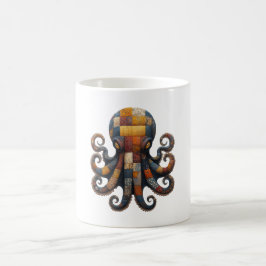 Caneca De Café Patchwork Octopus Mug