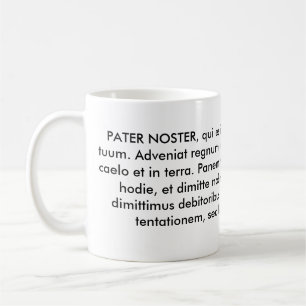Caneca De Café PATER NOSTER ou nosso pai