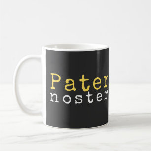 Caneca De Café Pater Noster (Pai Nosso) Latim