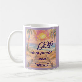 Caneca De Café Path of Peace: Grace at Sunset