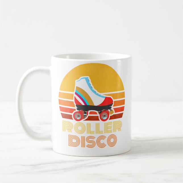 Caneca De Café Patinação de Roller Skate Disco (Esquerda)